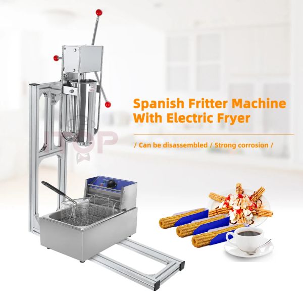 Processadores ITOP 5L Fabricante de Churros Espanhol HOUUROE Kinnerberry/Jizzy Fruit/Máquina de Frutas Latina Manual Churros Filler