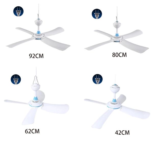 Ventilatoren Universal 20W Power4 Flügel 1 Gang Mini-Deckenventilator AC 220V Hängender Ventilator mit Durchmesser 42/62/80/92cm Ventilator für das Home Office