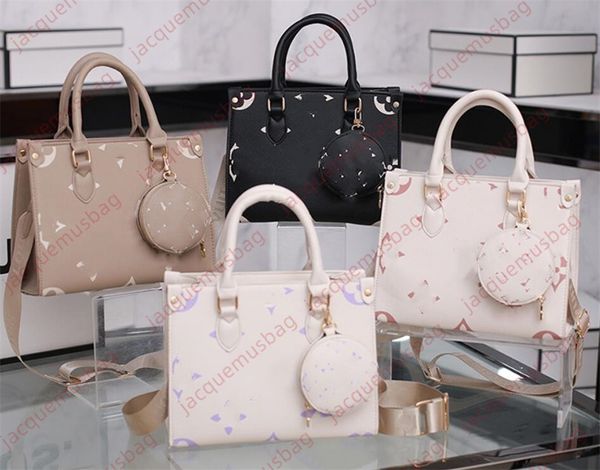 Borsa tote firmata da donna su tote the go borsa M45659 M45779 Borse Sac Plat da 2 pezzi Borse a tracolla a tracolla con portafoglio Zero Borse da donna in pelle di qualità Hobo dhgate