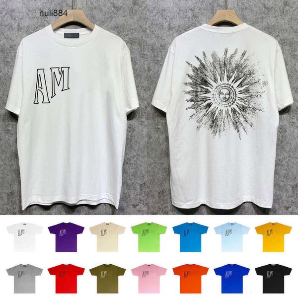 Hawaii Amis AM Amar Miri 2023 Herren T-Shirt Designer Casual Herren T-Shirts Hemd Sonnengott bedruckt Amari Mode Luxus Kurzarm Amirl Männer Hip-Hop T-Shirts S-XXL RKZK