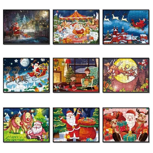 Puzzle Intellettualmente Benefico Puzzle Di Natale Montessori Carta Puzzle Per Bambini Giocattoli Educativi Precoci 126 Pezzi PuzzleL2403