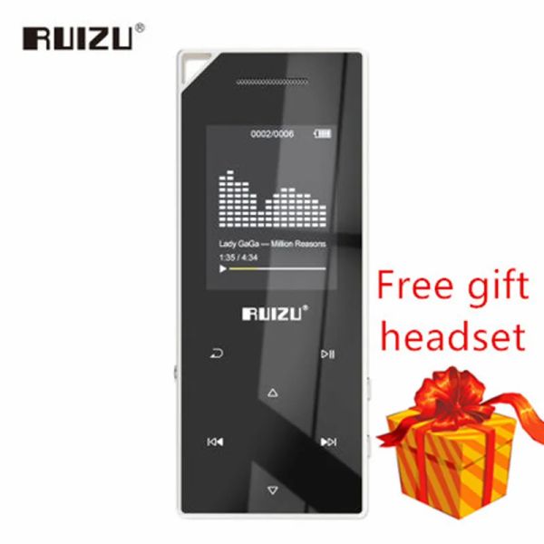 Плееры Новый продукт RUIZU D05 Mp3-плеер Bluetooth 8 ГБ 16 ГБ памяти 1,8-дюймовый экран воспроизведения высокого качества FM-радио электронная книга музыка MP3-плеер