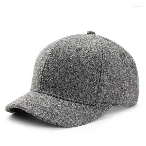 Bola bonés mens borda curta boné de beisebol casual retro lã quente snapback para mulheres faturado árbitro pai chapéus