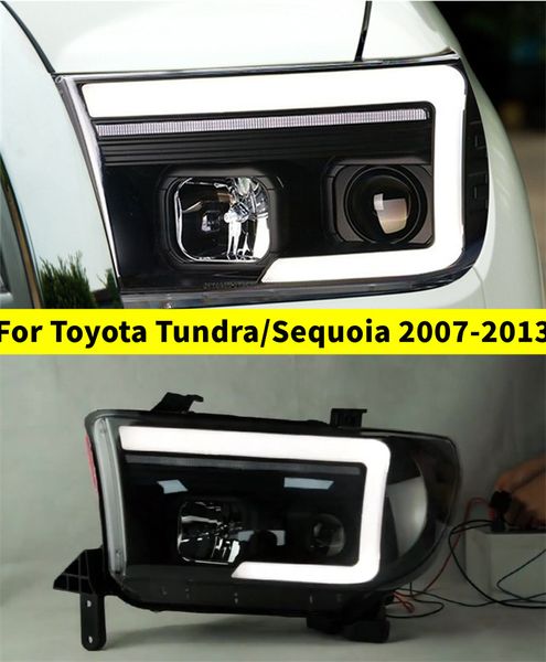 Auto Modificata Per Toyota Tundra/Sequoia 2007-2013 HA CONDOTTO il Faro DRL Corsa E Jogging Indicatori di Direzione Ha Condotto La Luce Del Proiettore di Ricambio