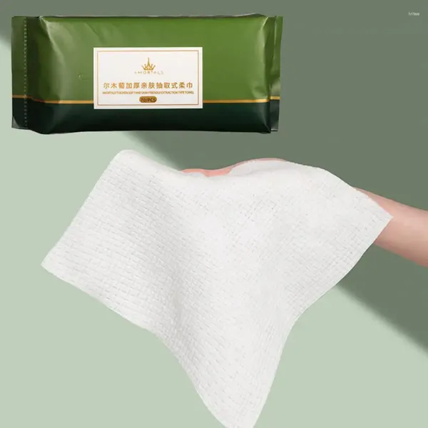 Asciugamano ecologico viso morbido cotone spesso senza pelucchi multiuso cura della pelle rimozione trucco essenziale senza fluorescenza