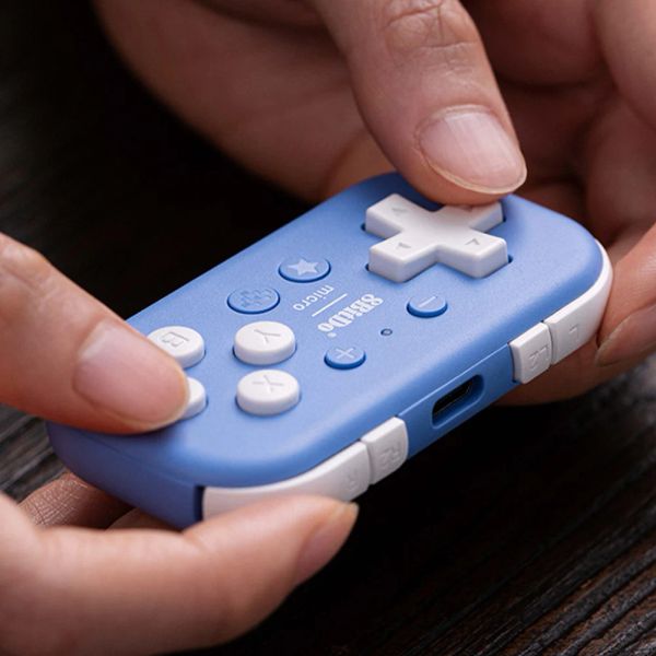 MICES controlador de bolso 8bitdo micro gamepad bluetoothcompatible projetado para jogos 2D Console portátil para switch/Raspberry Pi