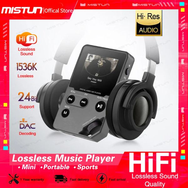 Lettori Masteringgrade True HIFI Lettore musicale Sport portatile Audio puro Lettore MP3 Musica senza perdita DAC APE FLAC Walkman Materiale metallico