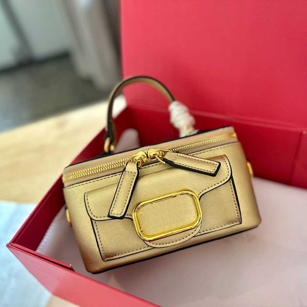 Mulheres gostosas bolsas crossbody bolsas de ombro dourado designer luxo mini caixa portátil de batom cosmético Bolsa de pele de carneiro