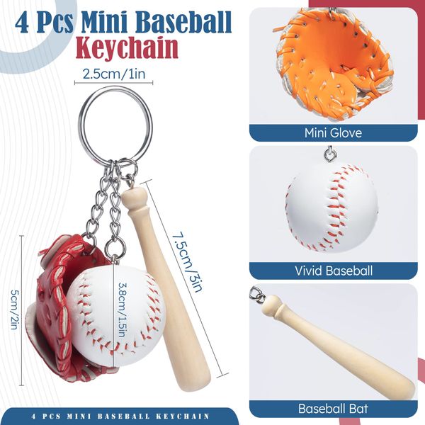 50 Stück Leder Baseball Schlüsselanhänger Anhänger Tasche Fan Geschenk Charms Zubehör