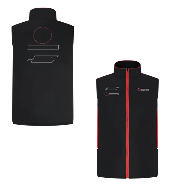 2024 Neue F1-Rennweste, Formel-1-Teamwear, ärmellose Jacke, Ganzjahres-Team-Logo, Fans, Reißverschluss-Weste, Sweatshirt, Herren, warmer, winddichter Mantel