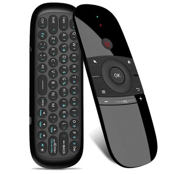 W1 24G Air Mouse Tastiera senza fili Telecomando Apprendimento remoto a infrarossi Ricevitore di rilevamento del movimento a 6 assi per TV BOX PC8762060