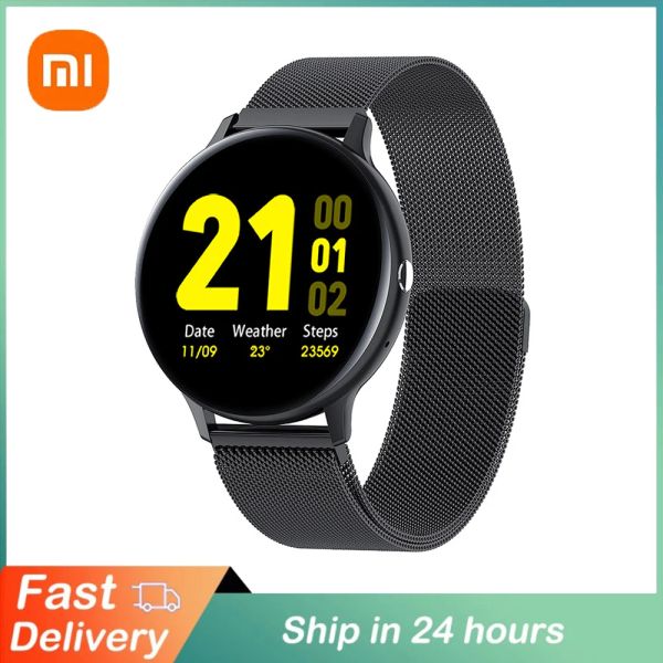 Saatler Xiaomi Smart Watch Bluetooth Cevap Çağrı Tam dokunuş arama çağrı fitness izleyici ip68 su geçirmez 5G ROM erkekler için akıllı saat