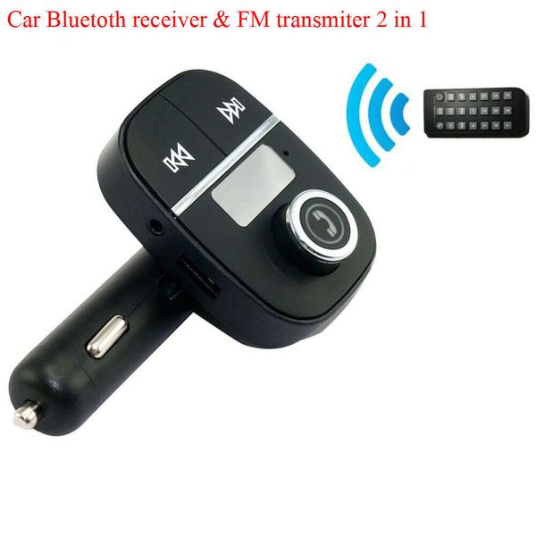 Comunicazioni Adattatore per auto Caricatore Trasmettitore stile FM Lettore MP3 automatico Ricevitore Bluetooth per automobile Rispondi in vivavoce alle chiamate