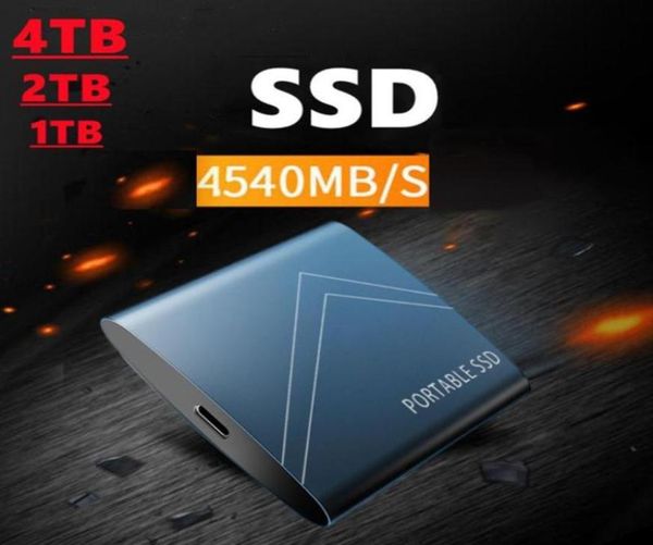 Harici Sabit Drives Taşınabilir Mobil Sürücü 4tb Type31 SSD Katı Hal Sürücüsü 500GB 1TB 2TB Depolama Bilgisayar PCMAC4563460