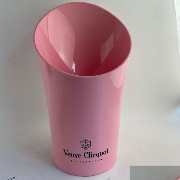 Secchielli per il ghiaccio e dispositivi di raffreddamento Acrilico Rosa Champagne Bukcet Party Bukcets di nozze in plastica Consegna di goccia Casa Giardino Cucina Sala da pranzo Barw Dhpjn