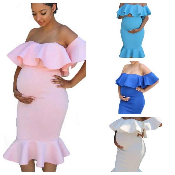 Платья для беременных и мам для Po Shoot Платье Одежда для беременных Платье Реквизит Юбка Свадебная дизайнерская одежда мягкая 2024 Новый стиль моды Уникальный дизайн