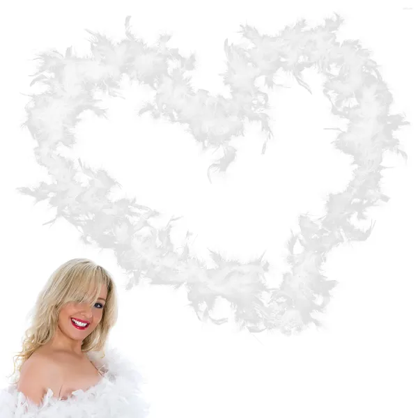 Decorazioni per il supporto della vita Accessori per donna degli anni '20 Boa bianco Forniture per matrimoni Flapper Fluffy Christmas