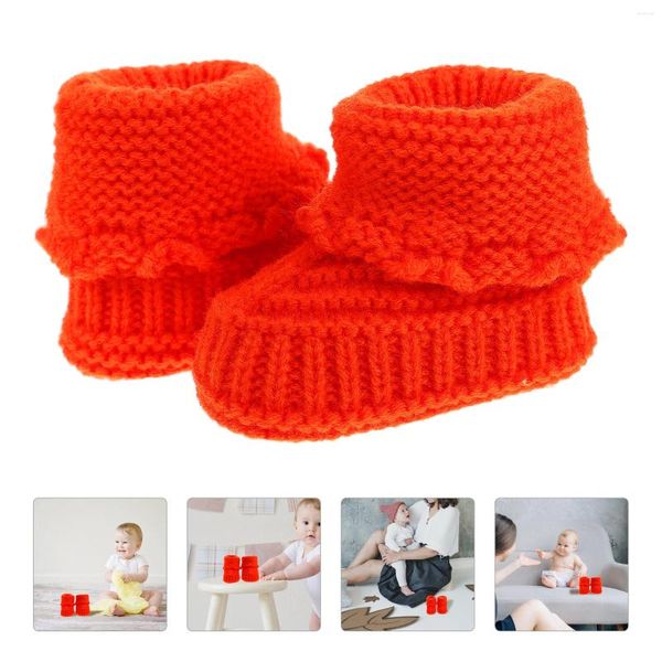 Stivali Abbigliamento per neonati Calzature invernali per bambini Scarpe Chrismas Baby Knitting per filati lavorati a maglia