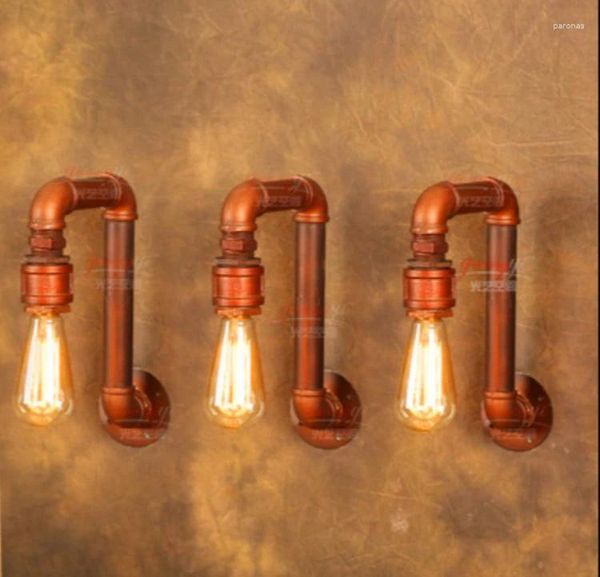 Wandleuchte American Village Loft Industrie Edison Stil Vintage Licht Retro Wasserpfeife Wandleuchte