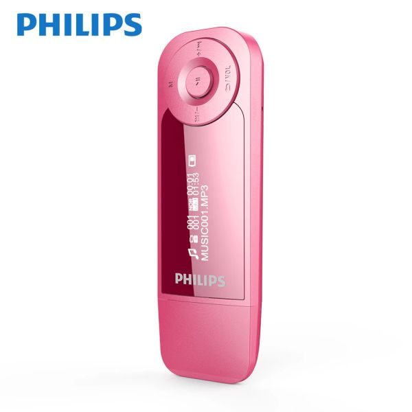 Jogadores Philips 100% Original 8GB Mini Música MP3 Player USB Estudante Sports Running Clip FM Radio Walkman SA1208
