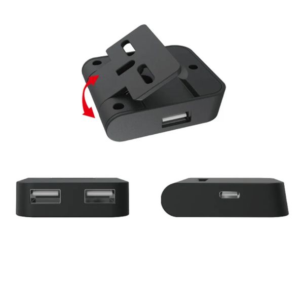 Supporta supporto di ricarica portatile con 3 HUB USB per accessori di gioco NintendoSwitch Lite NS