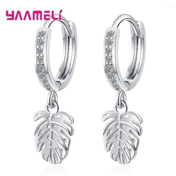 Orecchini pendenti in argento sterling 925 da donna con strass brillanti in cristallo austriaco, pendientes, gioielli alla moda coreana