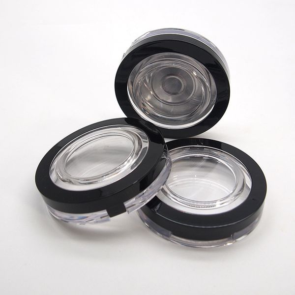 60 mm leerer Kunststoff-Puderbehälter für Gesichtspuder, Make-up, Rouge, Kosmetikbehälter mit AL-Pfanne