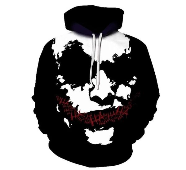 haha joker 3D impressão moletom com capuz homens e mulheres hip hop engraçado outono streetwear moletom com capuz para casais roupas y200511994867