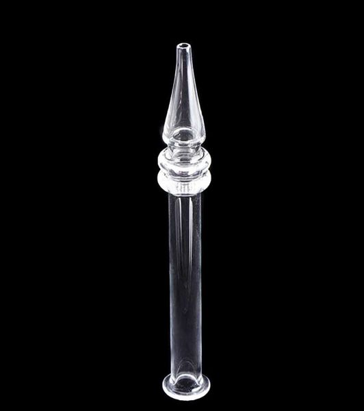 Novo 5 polegadas Quartz Dab Palha Caneta Portátil Estilo Dab Calor Rápido Mini NC Clear Quartz Dicas Dab Tubo Para Cera Fumar Rigs1743835