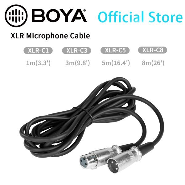 Аксессуары BOYA XLRC1 C3 C5 C8 XLR аудио микрофонный кабель для интервью, видеоблогов, съемки видео, потоковой передачи на YouTube