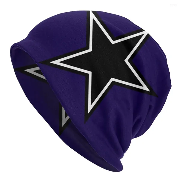 Berets Unisex Motorhaube Winter Warme Strickmütze Männer Frauen Cowboy Star Fashion Skullies Beanies Caps Erwachsene Beanie Hüte Outdoor Ski Cap