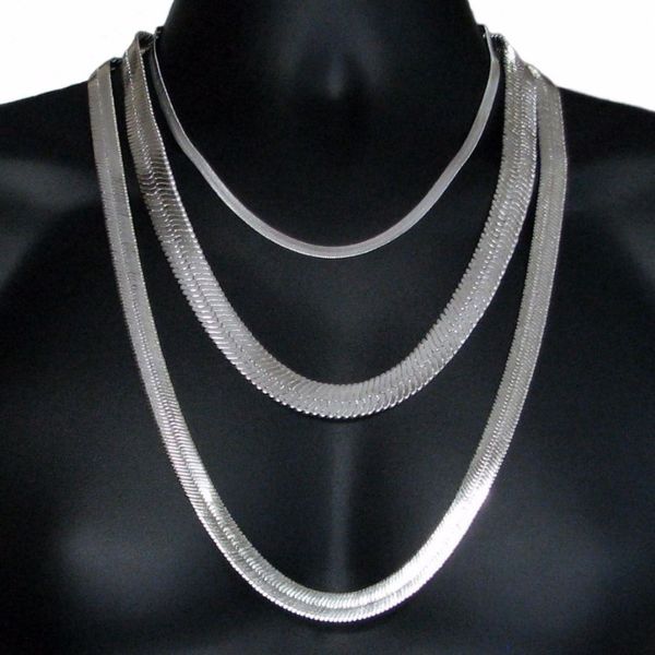 Mens Hip Hop Herringbone Gold Chain 75 1 1 0 2cm Silver Gold Color Herringbone Chain Statement Necklace High Quality Jewelry240l
