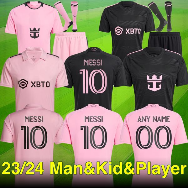 Футбольные майки MESSIS Inter Miami CF 2023 2024 Matuidi FRAY CAMPANA YEDLIN BECKHAM MLS 23 24, футбольная рубашка для мужчин и детей, версия для фанатов игрока, форма джерси