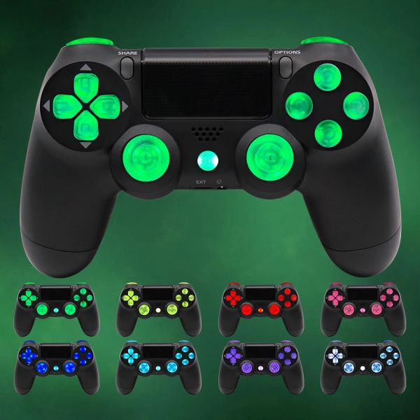 Gamepads controlador de jogo sem fio kit placa circuito substituição controlador placa luz led gamepad painel luminoso conjunto para ps4