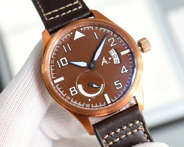 Мужские часы, мужские роскошные большие часы-пилот, высококачественные автоматические механические часы Uhren, супер светящиеся часы с датой, кожаный ремешок Montre Pilot Luxe Tykb