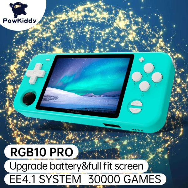 Spieler POWKIDDY RGB10Pro Open Source System Handheld-Spielekonsole RK3326 Chip 3,5 