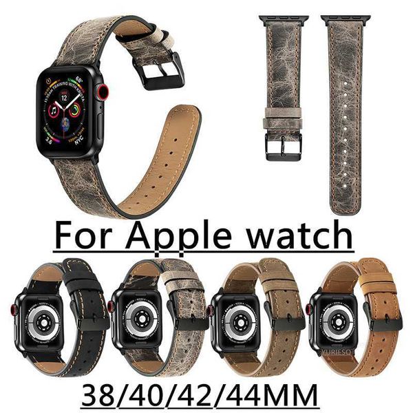 Designer Apple Watch Bands için Orijinal Deri Kayışlar Iwatch 38 40mm 42 44mm Bantlar Bileklik Bilgisayarları Sport Designernh8unh8u