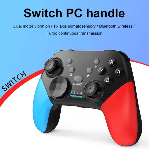 Gamepads wireless bluetoothcomptible gamepad compatibile nintendo switch pro ns videocon controller USB per la console switch con 6axis