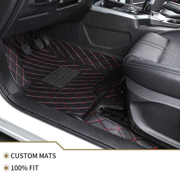 Mats de piso tapetes apenas os tapetes de piso de couro de motorista principal ajustam o modelo 98% para a Toyota Lada Renault Kia Volkswage Honda BMW Benz Foot Coverssl24014