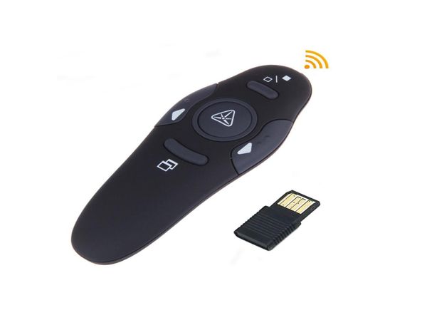 Kırmızı Lazer İşaretçileri ile Kablosuz Sunumcu Kalem USB RF Uzaktan Kontrol PPT PowerPoint Sunum7002249