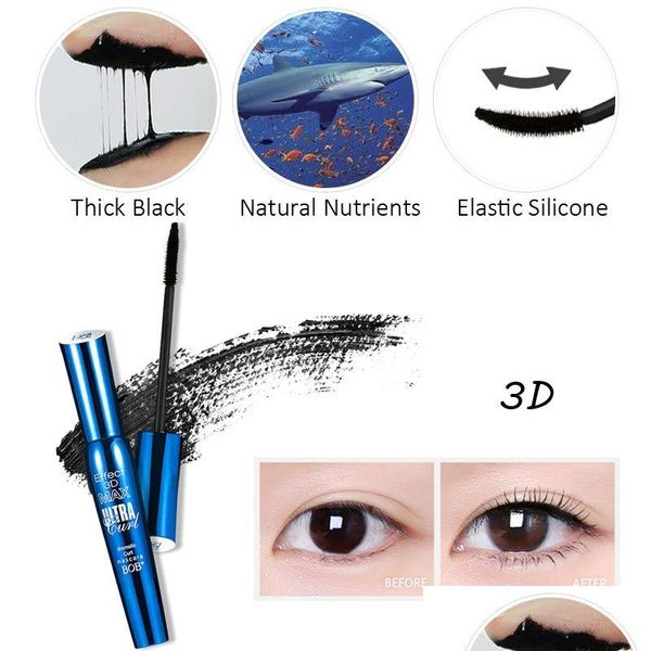 Mascara Bob Tra Curl Mascara 3D Nero Impermeabile Curling Allungamento Volume Mascara Professionale Ottimo Eye Lash Trucco Drop Delivery Dhx7X