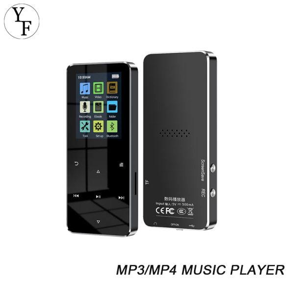 Oyuncu FM çalar saat pedometresi e -kitaplı yapı hoparlör ile 1.8 inç renkli dokunmatik ekranlı yeni mp3 müzik çalar kablolu kulaklık ile yerleşik hoparlör