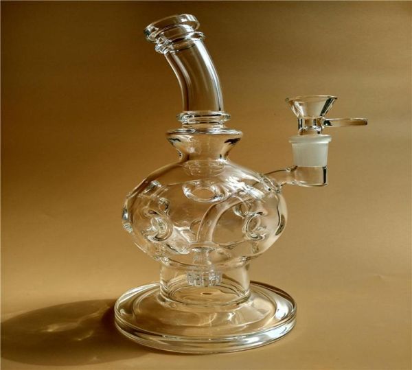 Bong in vetro esosfera da 9 pollici con Matrix Perc Glass Oil Rig ball rigs dab rigs fab Egg Klein Torus bong seed of life perc glass c7863274