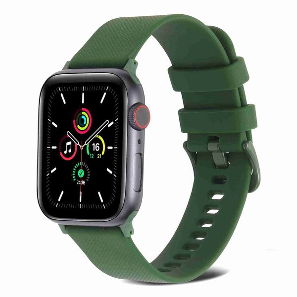 Tasarımcı I Watch Bands için Apple Watch Ultra 49mm Silikon Saat Bandı Iwatch Serisi 8 7 6 5 4 3 2 SE 38mm 40mm 45mm Evrensel Renkli Akıllı Saatler Strap Smartwatch Gr