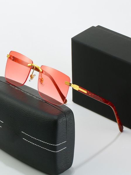 Rote Fahrbrille Sonnenbrille Herren Matsuda TONY Stark Sonnenbrille Rossi-Beschichtung Quadratisch Retro Vintage Randlose Designer-Sonnenbrille MA9466473
