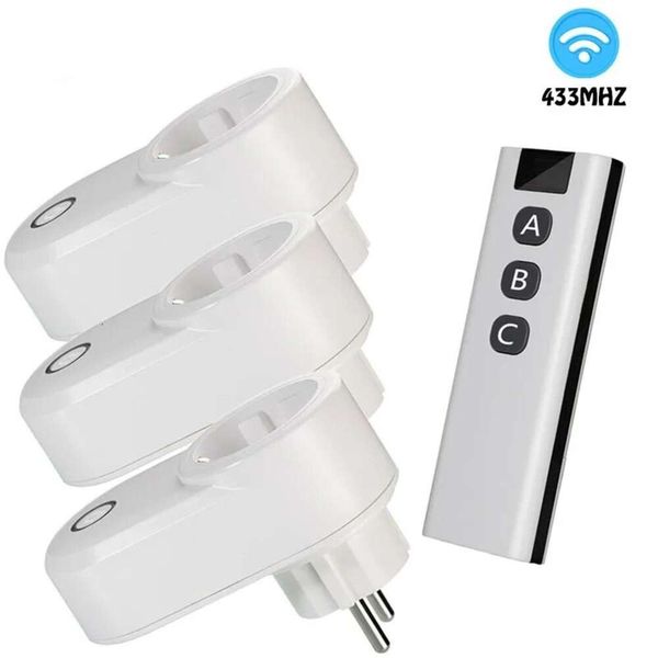 Presa Wi-Fi Smart Plug per comunicazioni con telecomando Trasmettitore 433 MHz Interruttore presa elettrica programmabile 220 V 15 A per LED/illuminazione