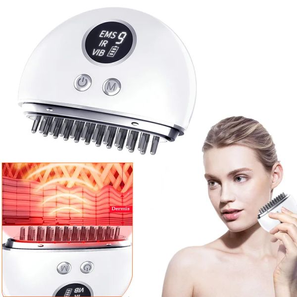 Инструмент EMS Microcurrent Vibration Head Relaxation Massager Guasha светодиодный микроточный лицевой лицевой лицевой