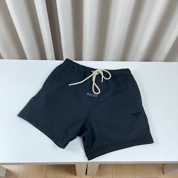 24ss İlkbahar Yaz 3d Silikon Polar Şort Kadın Erkek Kaykay High Street Pamuk Çalışan Orta Pantolonlar Jogging Kısa Sweatpants 0228