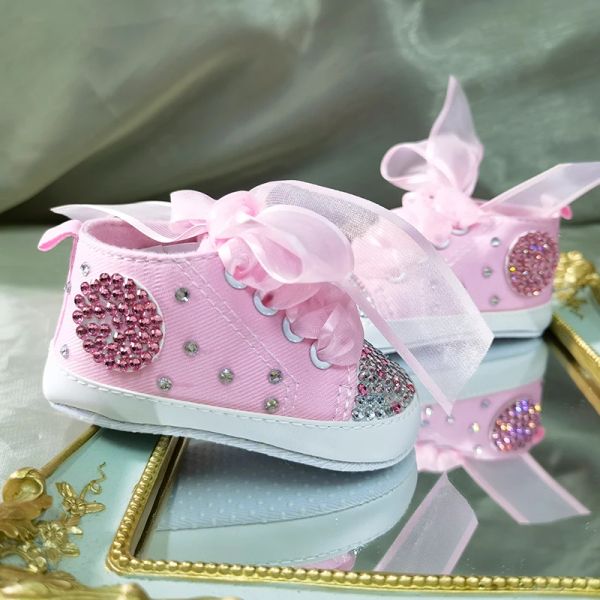 Design per immagini da esterno Suola morbida Scarpe di tela per bambini Scarpe da prima passeggiata Nuove scarpe rosa per bambini Ragazza Bambino Ragazzo Slip Scarpe casual Ragazza Festa