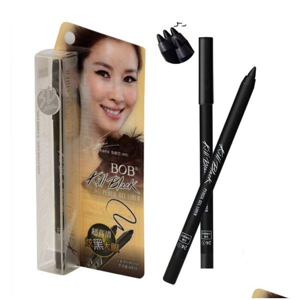 Eyeliner Bob Kill Eyeliner gel nero per occhi Tra Hd Penna per eyeliner a lunga durata Eyeliner impermeabili Trucco Consegna a goccia Salute Bellezza Dhpyu